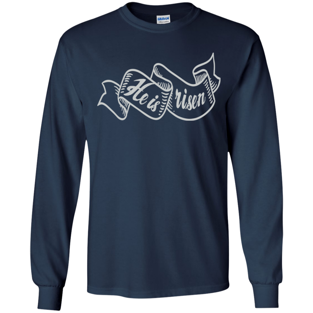 Kids He is Risen Banner LS